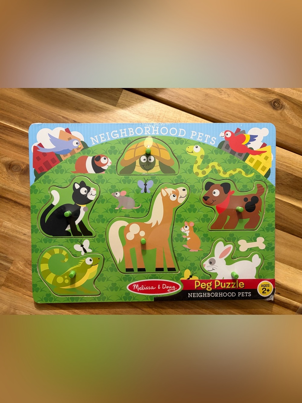 NWT: Melissa and Doug Neighborhood Pets peg puzzle